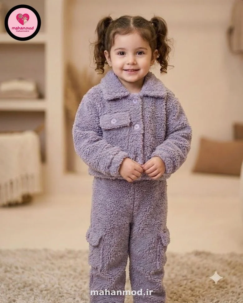 کت کراپ شلوار بگ تدی کد894 بچه گانه سایز 45 تا 55 | ماهان مد