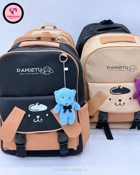 کوله پشتی بچه گانه DAMIETU جنس چرم مصنوعی اشبالت